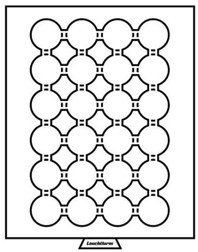 Stackable Coin Drawer for 24 Coins up to 35mm Diameter / Capsules CC35